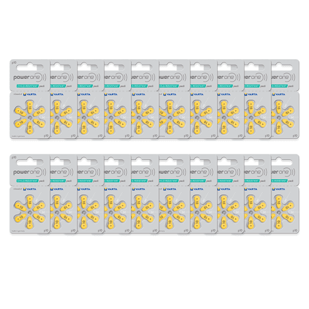 Power One Size 10 Hearing Aid Batteries (120)