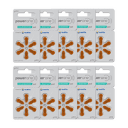 Power One Size 312 Zinc Air Mercury-Free Hearing Aid Batteries (60 Pack)