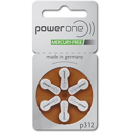 Power One p312 Hearing Aid Battery, 60 Count (4 Units)