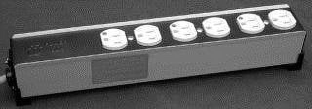 Power Outlet Strip, 4 Outlets, NEMA 5-15R, 15 A, 120 V, NEMA 5-15P, 1.8 m