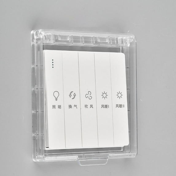 Power Outlet Supplies 86 Type Splash-Proof Box Wall-mounted Self-Adhesive Switch Protective Cover Electric Plug Cover Protection Socket Socket Waterproof Box TRANSPARENT