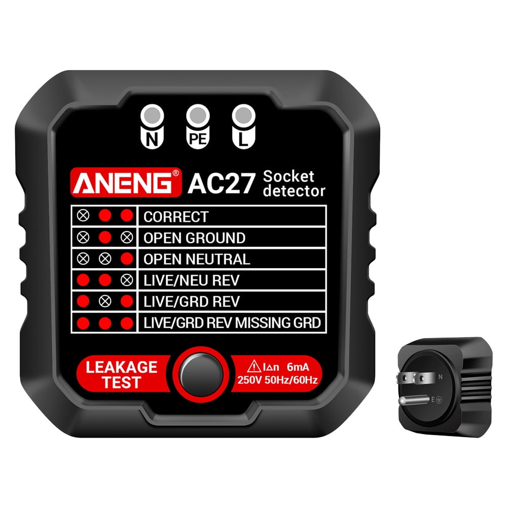 Power Outlet Tester Plug Gfci Electronic Electrical Circuit Testers