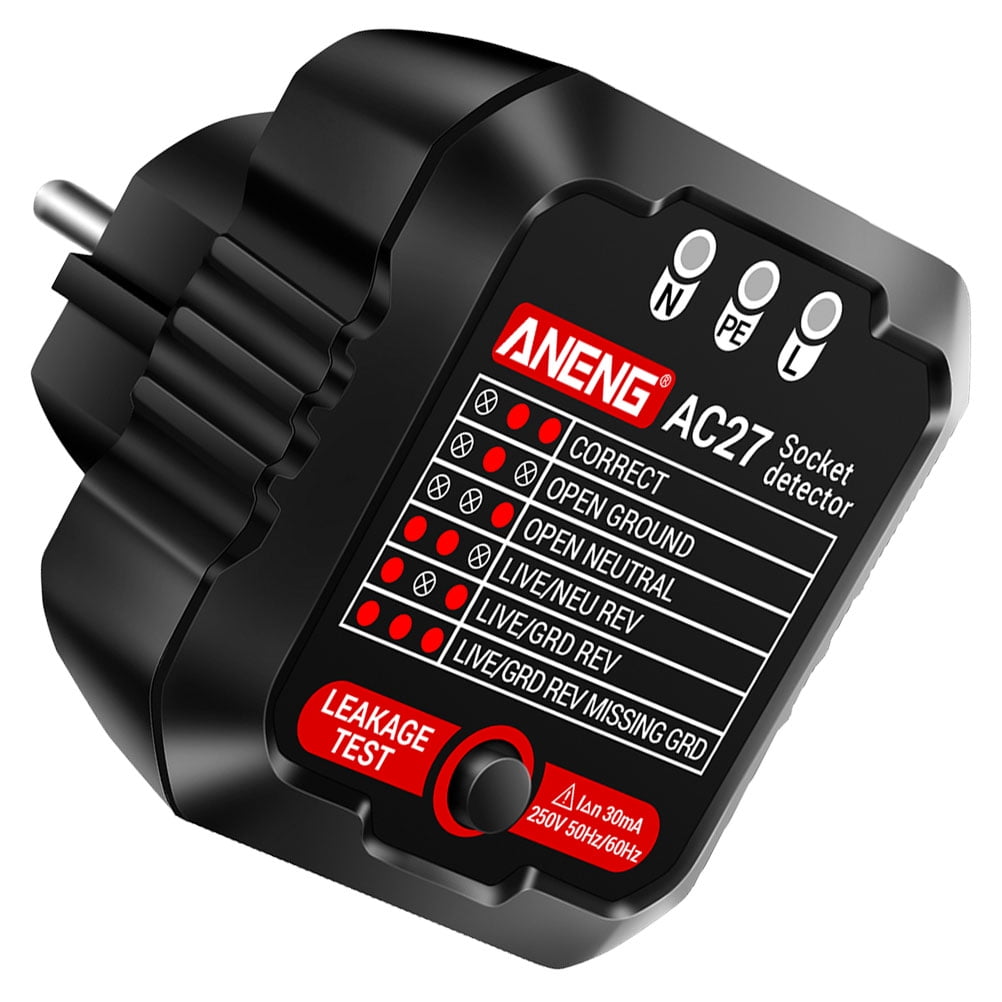 Power Outlet Tester Plug for Electrical Outlets Safemend Sicorss