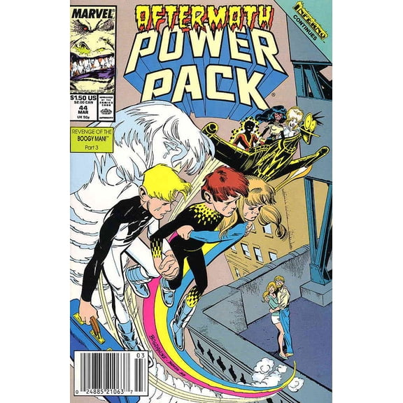 Power Pack #44 (Newsstand) VF ; Marvel Comic Book