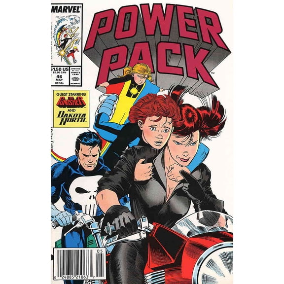 Power Pack #46 (Newsstand) VF ; Marvel Comic Book