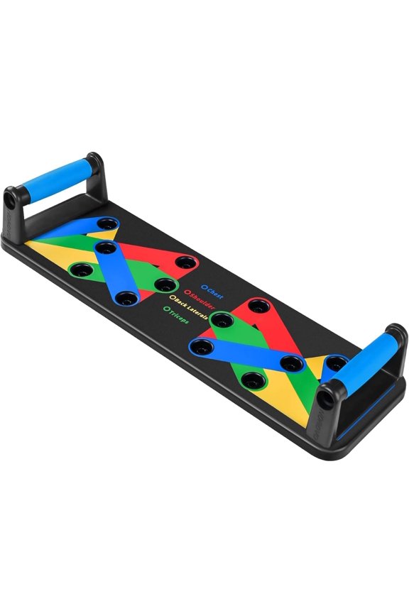 Power Pack 9-in-1 Push Up Board Multi-Functional Home Workout Equipment for Strength Training, Chest, Arm, and Core Portable Fitness System for Fat Burn & Muscle Building