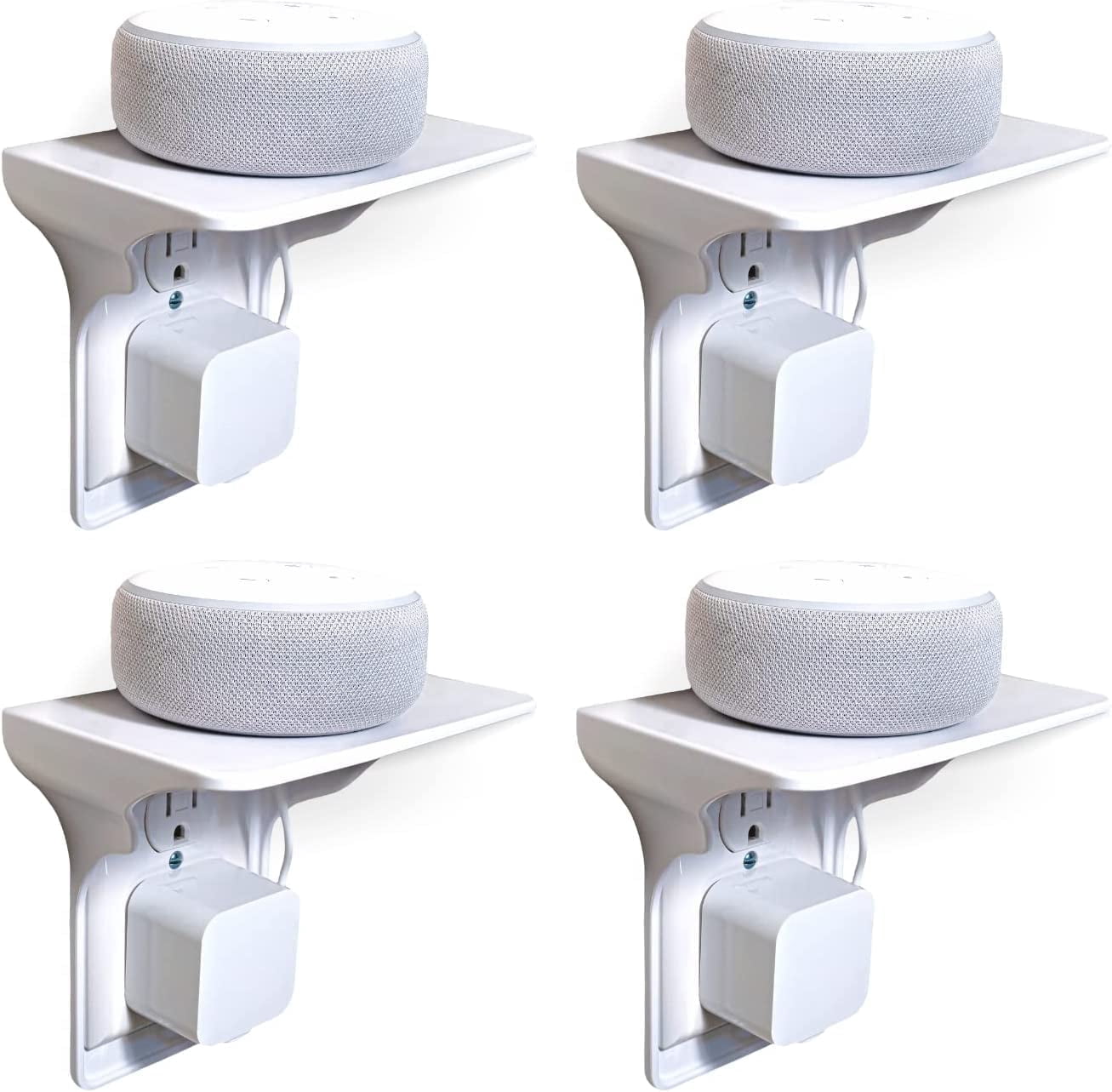 Outlet Racks Power Perch Single Wall Outlet Shelf. Home Wall Shelf Organizer for ...