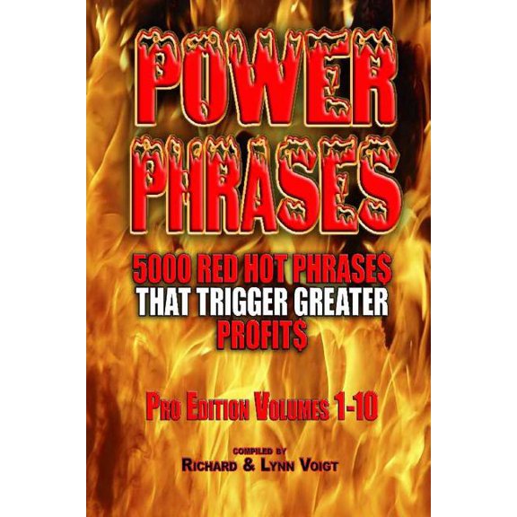 Power Phrases : 5000 Power Phrases That Trigger Greater Profits #1-10 (Pro Edition) (Paperback)