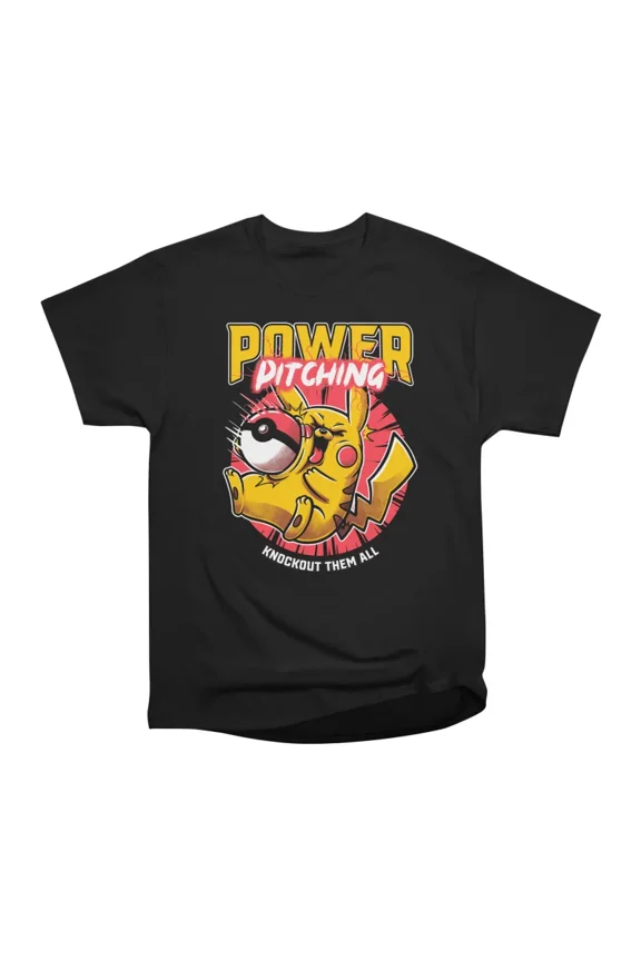 Power Pitcher Ball Anime Funny Anime Yellow Rat T-Shirt Tee Gift For Him Merch For Her App