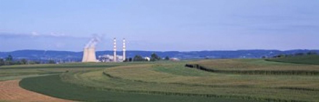 Power Plant Energy Canvas Art - Panoramic Images (18 x 6)