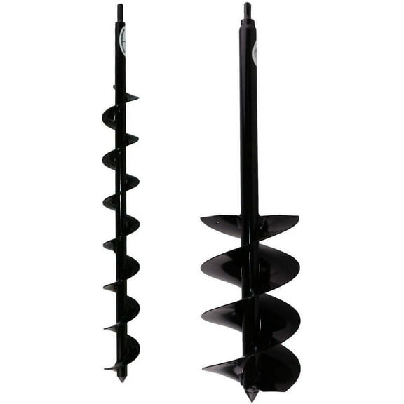 Power Planter 2-Inch x 24-Inch Tree Planting 224 Auger with Power Planter 7-Inch x 28-Inch Extended Length Pot and Post Hole Auger 728H (Bundle, 2 Items)