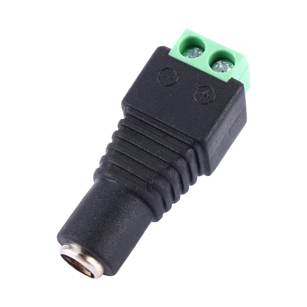 Power Plug 2.1x5.5mm Female CCTV Camera DC Adapter Connector - Walmart.com