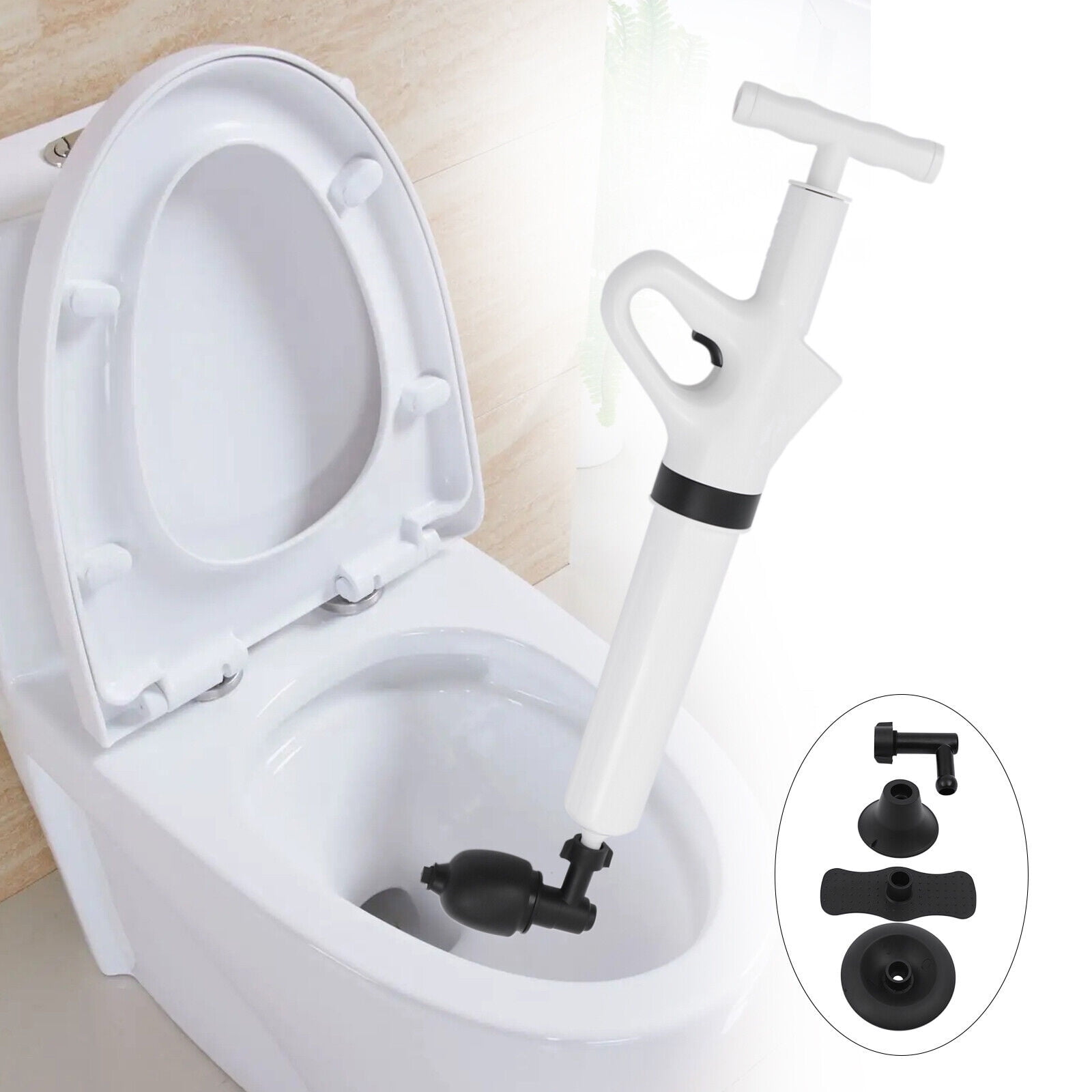 Power Plunger Home Toilet Air Drain Blaster High Pressure Sink Dredge