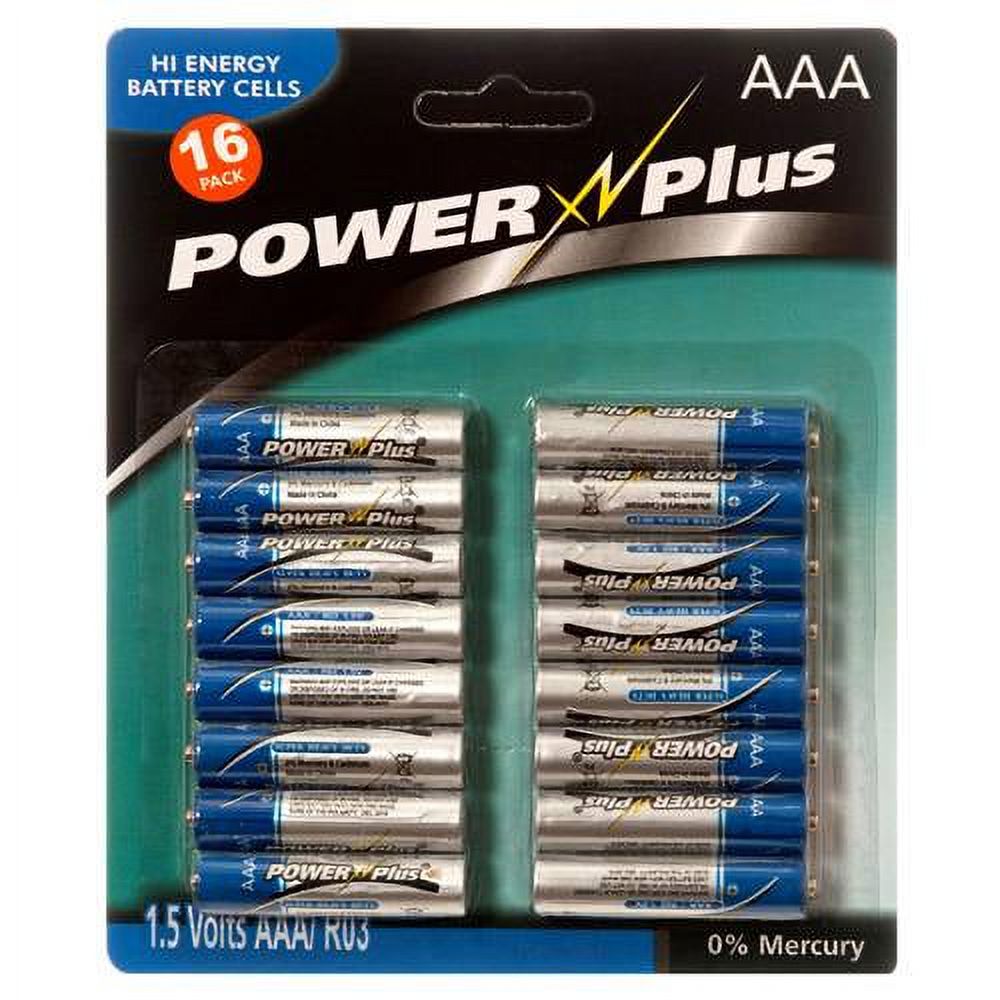Power Plus 16ct POWERCELL BATTERY AAA 1.5V Batteries