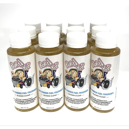 Power Plus Lubricants-12 PACK BABY POWDER Fuel Fragrance for Car, Motorcycle, ATV, IMCA - 4 fl oz
