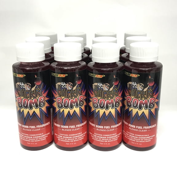 Power Plus Lubricants-12 PACK CHERRY Fuel Fragrance for Car, Motorcycle, ATV, IMCA - 4 fl oz