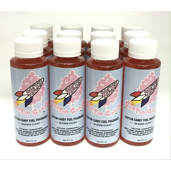 Power Plus Lubricants-12 PACK COTTON CANDY Fuel Fragrance for Car, Motorcycle, ATV, IMCA - 4 fl oz