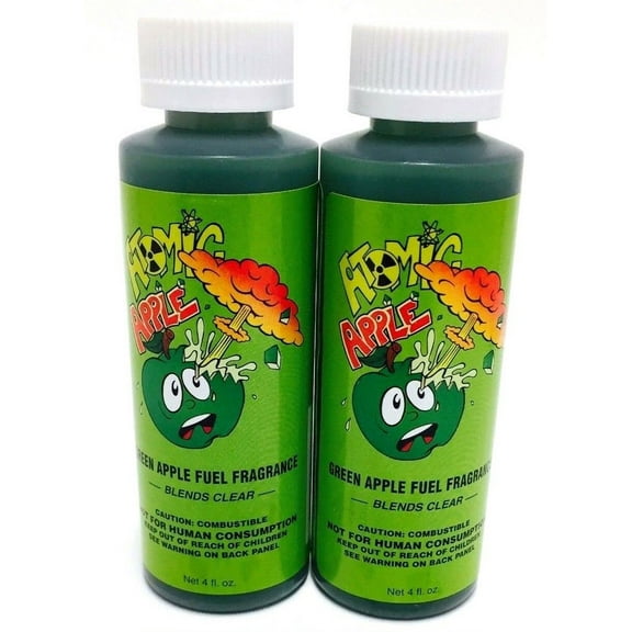 Power Plus Lubricants-2 PACK APPLE Fuel Fragrance for Car, Motorcycle, ATV, IMCA - 4 fl oz