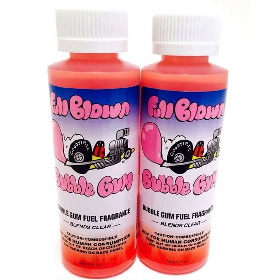 Power Plus Lubricants-2 PACK BUBBLE GUM Fuel Fragrance for Car, Motorcycle, ATV, IMCA - 4 fl oz