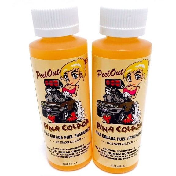 Power Plus Lubricants-2 PACK PINA COLADA Fuel Fragrance for Car, Motorcycle, ATV, IMCA - 4 fl oz