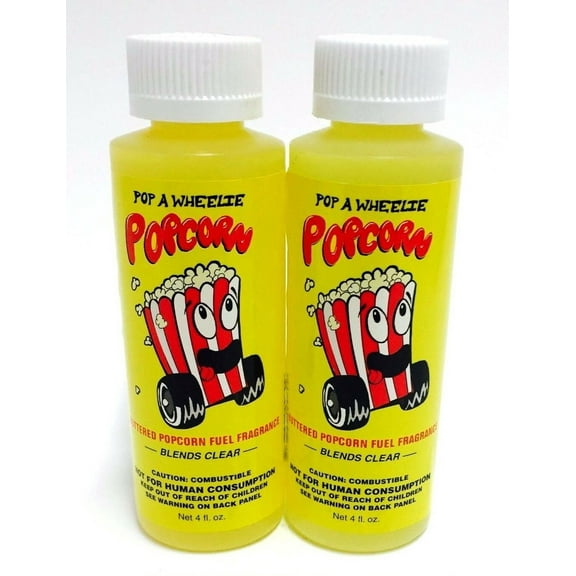 Power Plus Lubricants-2 PACK POPCORN Fuel Fragrance for Car, Motorcycle, ATV, IMCA - 4 fl oz