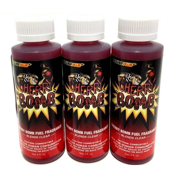 Power Plus Lubricants-3 PACK CHERRY Fuel Fragrance for Car, Motorcycle, ATV, IMCA - 4 fl oz