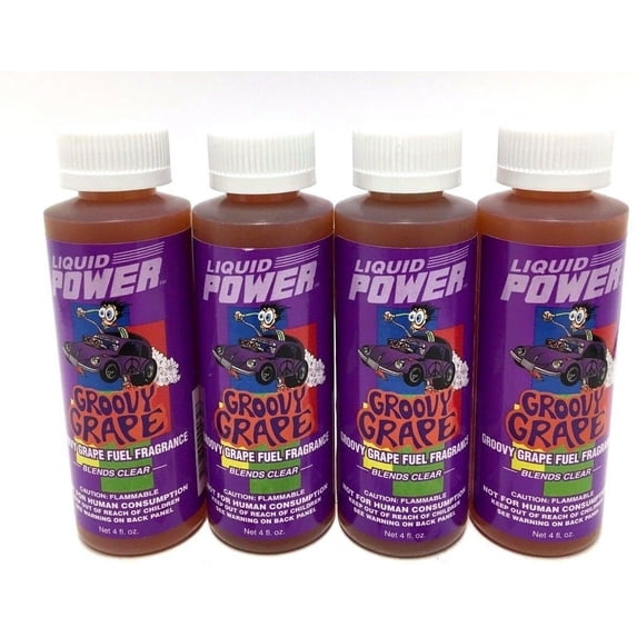 Power Plus Lubricants 4 PACK Groovy Grape Fuel Fragrance For Car Motorcycle ATV