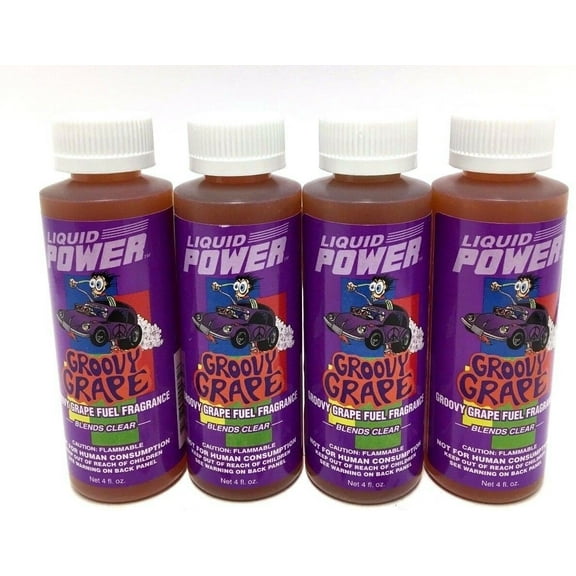 Power Plus Lubricants 4 PACK Groovy Grape Fuel Fragrance For Car Motorcycle ATV