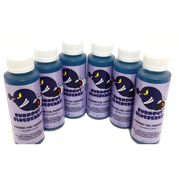 Power Plus Lubricants-6 PACK BLUEBERRY Fuel Fragrance for Car, Motorcycle, ATV, IMCA - 4 fl oz