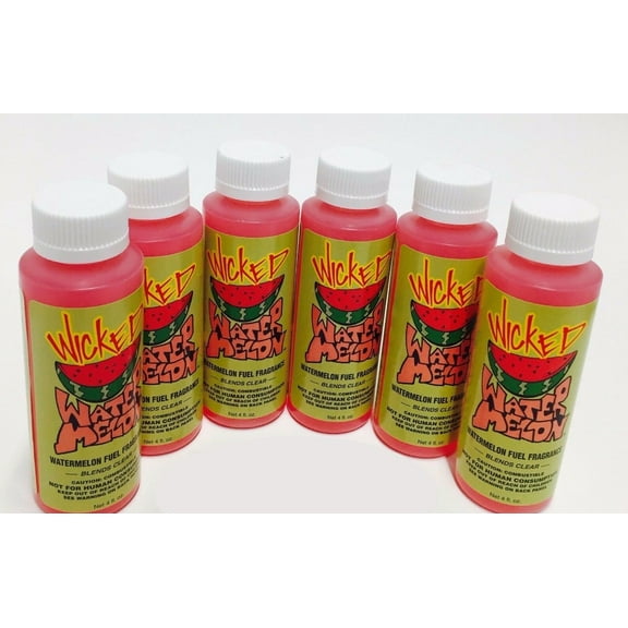 Power Plus Lubricants-6 PACK WATERMELON Fuel Fragrance for Car, Motorcycle, ATV, IMCA - 4 fl oz