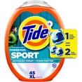 thumbnail image 1 of Power Pods Sport Laundry Deternt Pacs, 45 Count, Advanced Sweat + Stain Fighter, 1 of 5