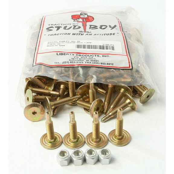 Power Point Carbide Push Through Studs 96/Pk 1.375