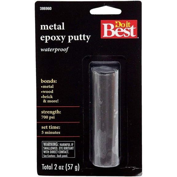 Pacer Technology Metal Epoxy Putty - Waterproof, Gray - 2 Oz.