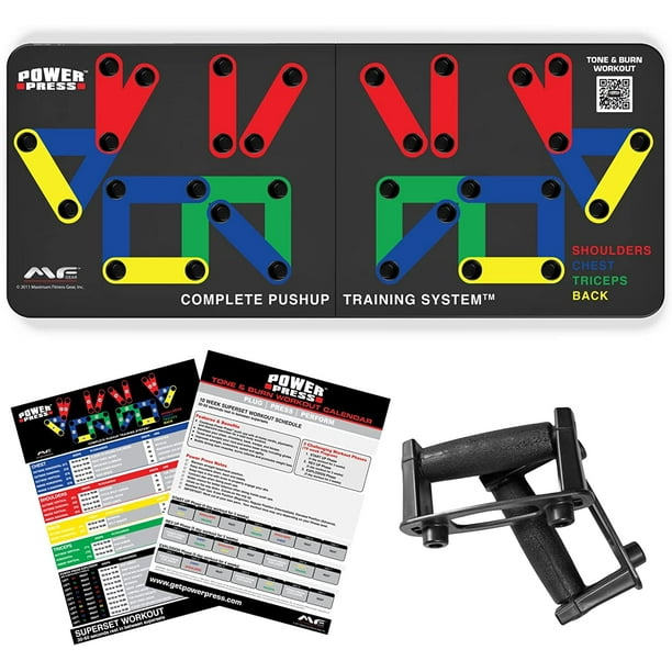 Push Up Board Foldable Push Up Board for Men and Women Push Up Handles with 30 Color Coded Combo Positions for Exercise At Home Workout