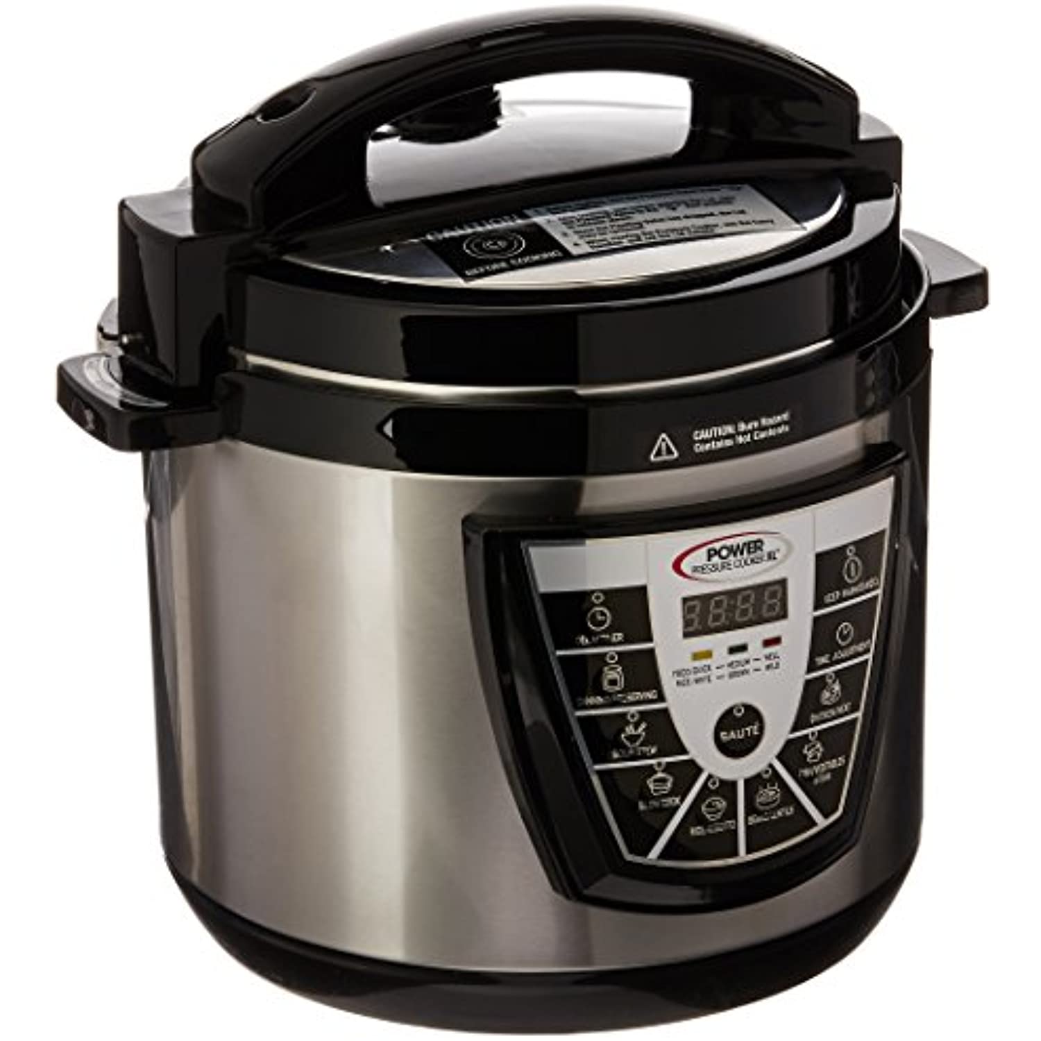 Power Pressure Cooker XL 6 Quart Multifunction Multipurpose Digital Cooking Pot Walmart