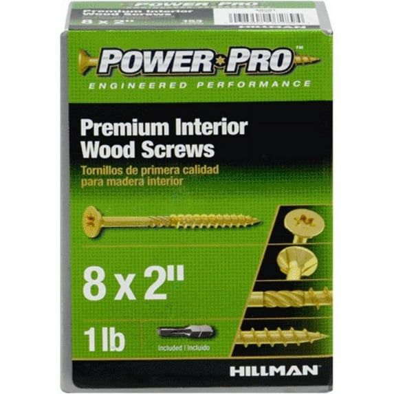 Power Pro 1lb 8x2 Wood Screw 48581V4