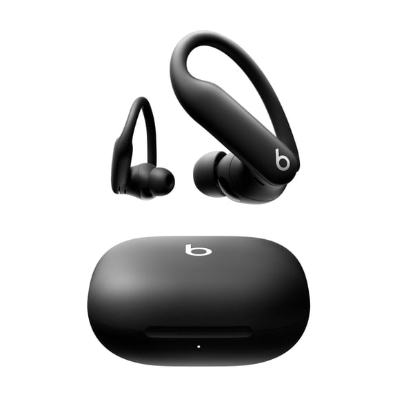 Power Pro 2 - Wireless Noise Cancelling Workout Earbuds with Secure- Fit Earhooks, Up to 45-Hour Battery with Charging Case, Sweat & Water Resistant, Heart Rate Monitoring - Jet Black