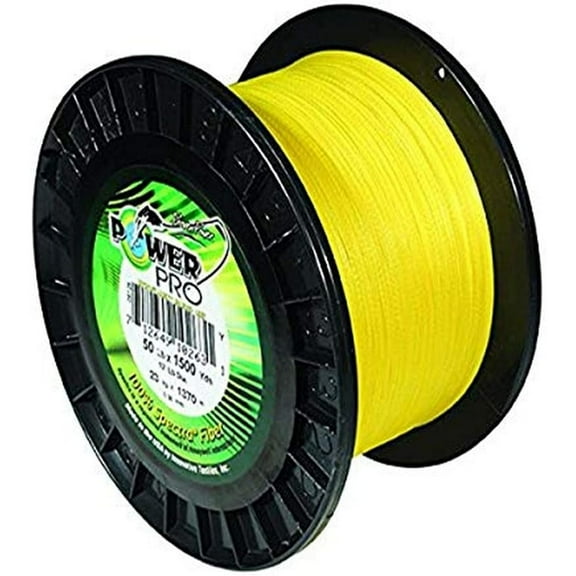 Power Pro 33401000150Y Maxcuatro Braided Fishing Line, 100 lb/150 yd, Hi-Vis Yellow