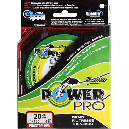 Power Pro Fishing Line Red, 150 yards, 20 lbs