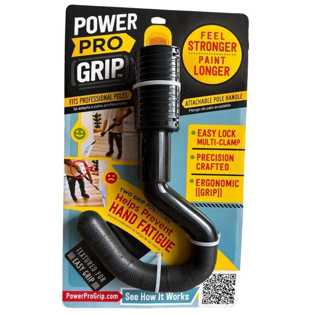 Power Pro Grip: Ergonomic Attachable Handle for Professional Paint Poles