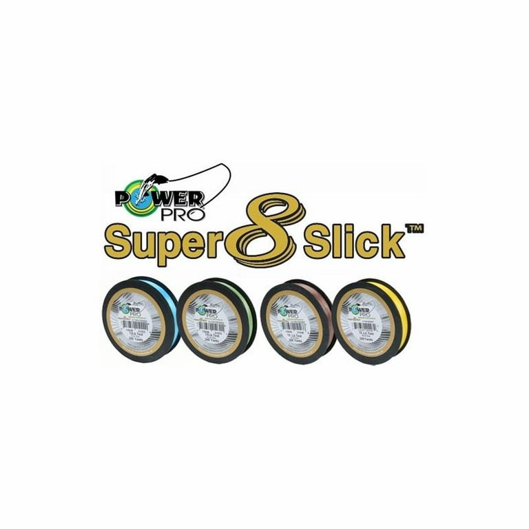 Power Pro PowerPro Super 8 Slick Braided Line 300 Yards, 30 lbs Tested,  0.011 Diameter, Aqua Green 