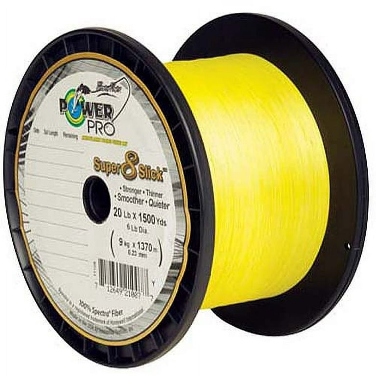  POWER PRO Spectra Fiber Braided Fishing Line, Hi-Vis Yellow,  150YD/8LB : Superbraid And Braided Fishing Line : Sports & Outdoors