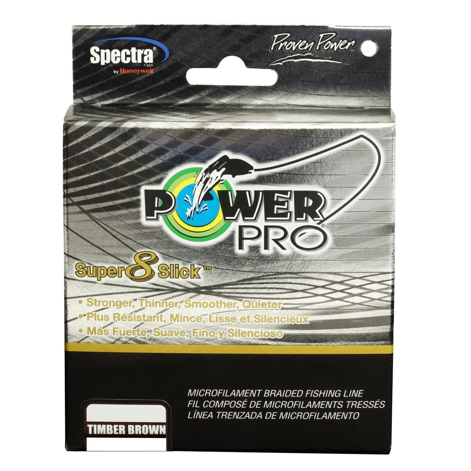 Power Pro PowerPro Super 8 Slick Braided Line 300 Yards, 30 lbs Tested,  0.011 Diameter, Timber Brown 