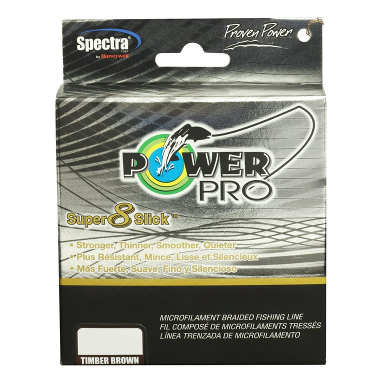 Power Pro PowerPro Super 8 Slick Braided Line 300 Yards, 40 lbs Tested,  0.012 Diameter, Timber Brown