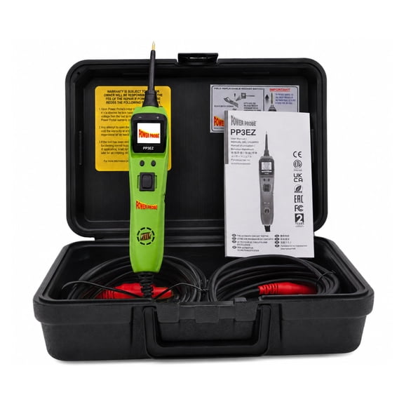 Power Probe PP3EZGRNAS Circuit Tester with Learning and Diagnostics Mode for Easy Automotive Electrical and Component Testing for 12 to 24 Volts Electrical Systems