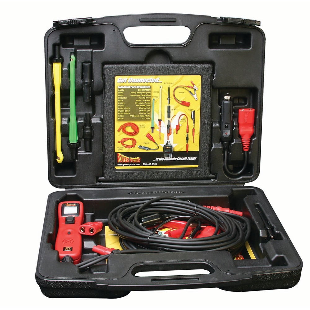 Power Probe PP3LS01 Power Probe III Circuit Tester Kit with Lead Set Red Walmart