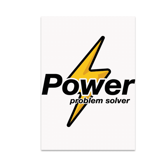 Power Problem Solver Poster - Electrician Decor - 13x19 Poster Print