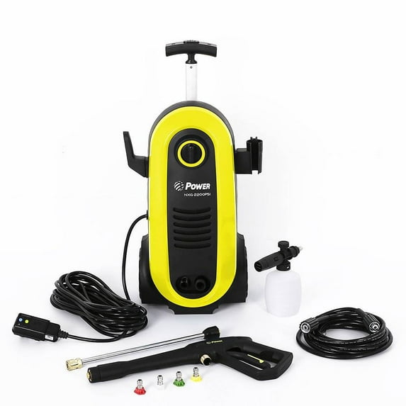 Power Products USA 1.76 GPM 14.5 Amp 2200 PSI Electric Pressure Washer, Yellow
