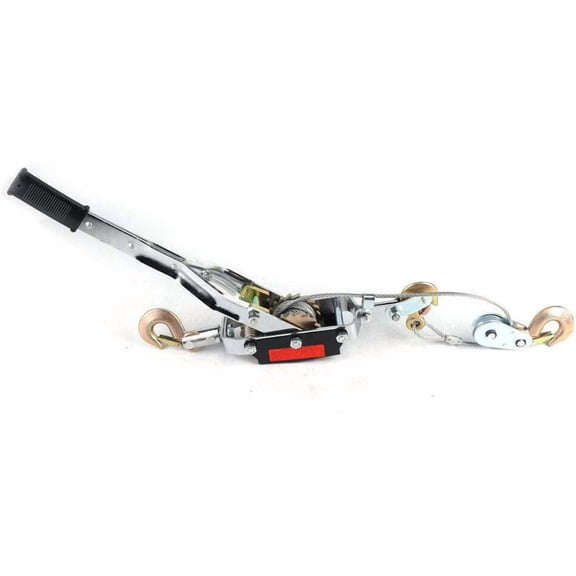 Power Puller 5 Ton Heavy Duty Power Puller Hand Winch Cable with 3 Hooks 2 Gears Hoist Cable Puller Tighter for Construction Automotive Farm Ranch Work Shop