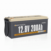 Power Queen 12.8V 200Ah LiFePO4 Battery 2560Wh 4000+ Cycles for Solar RV Camper Off-Grid